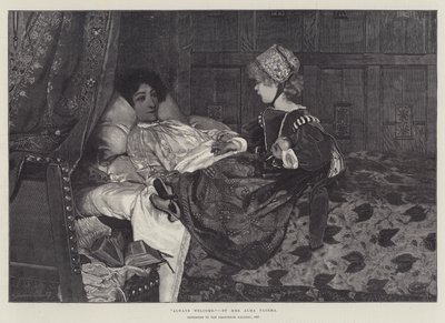 Always Welcome, exhibited in the Grosvenor Gallery, 1887 by Lawrence Alma Tadema